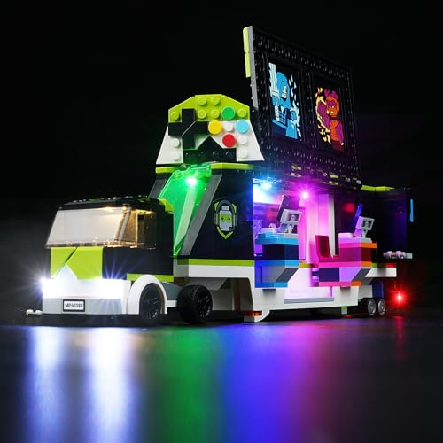 cooldac Led Licht Kit Kompatibel mit Lego 60388 Gaming Turnier Truck Set