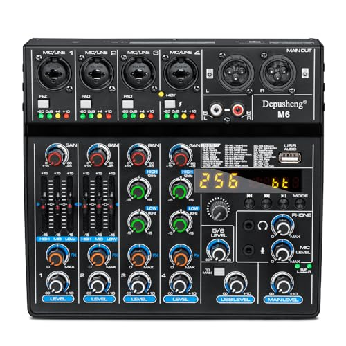 Depusheng M6 6 Kanal DJ Mixer