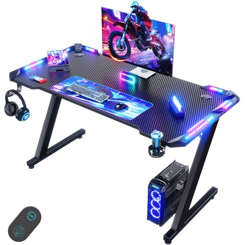 Devoko Gaming Tisch mit LED