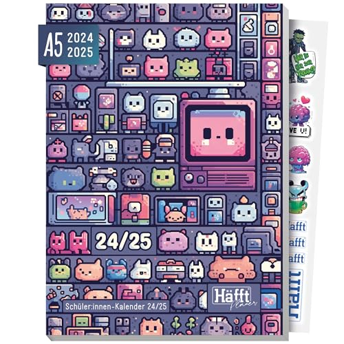 Häfft® PLANER 2024/2025 A5 'Cute Gaming' Schülerkalender