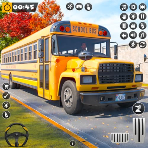 Verrückter Schulbus-Fahrsimulator 2024