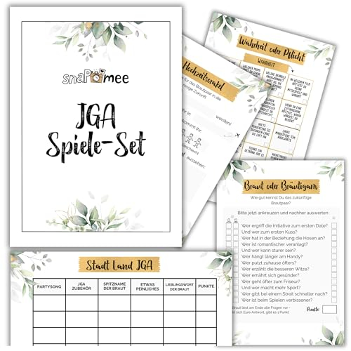JGA Spiele Frauen 4er Set by snaPmee