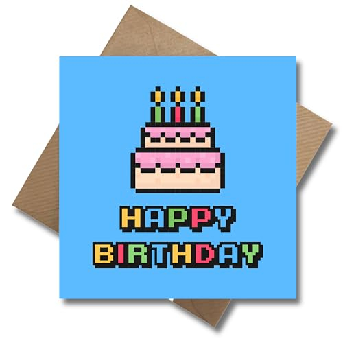 WBdesignz Happy Birthday Retro Gaming Karte