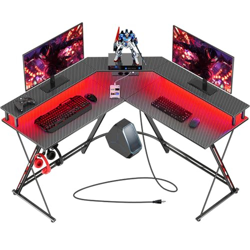 SEVEN WARRIOR Gaming Tisch L Form