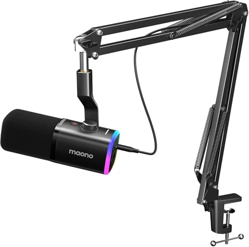 MAONO XLR/USB Streaming Mikrofon mit Arm