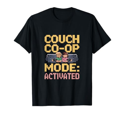 Couch Koop-Modus Gaming Paar Gamer Partner T-Shirt