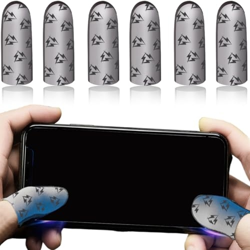 SIOPPKIK 6 Stück Mobile Gaming Finger Sleeve