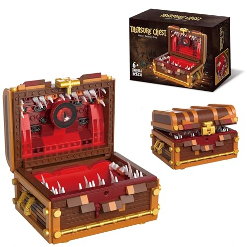 Würfeltruhe Mimic Treasure Chest Monster Bausteine Set