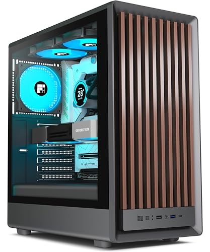 FOIFKIN M1 PC Gehäuse - Holz-Walnuss-Front
