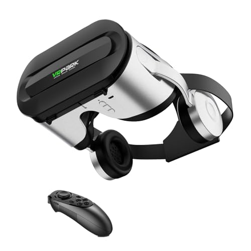 VR-Brille mit 3D-Surround-Kopfhörern