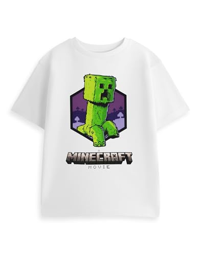 Minecraft Creeper Weißes Kurzarm-T-Shirt