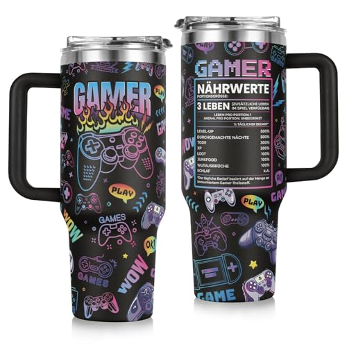 Gamer Geschenk, 40 OZ Thermobecher
