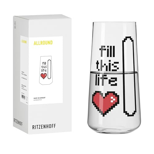 RITZENHOFF 8151002 Wasserglas 600 ml, Serie Gamers