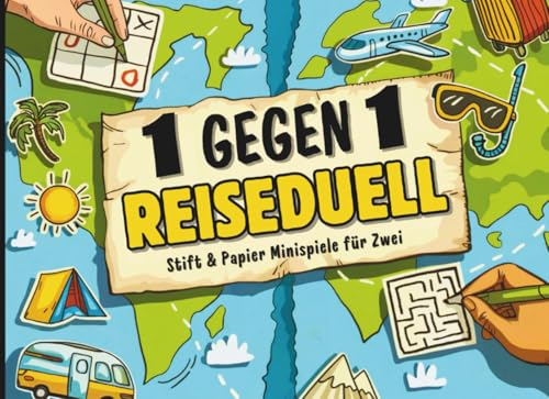 1 gegen 1 Reiseduell: Stift und Papier Minispiele für Zwei