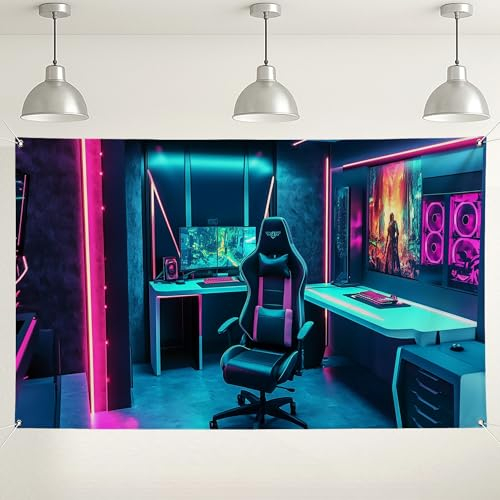Neon-Spielzimmer-Hintergrund