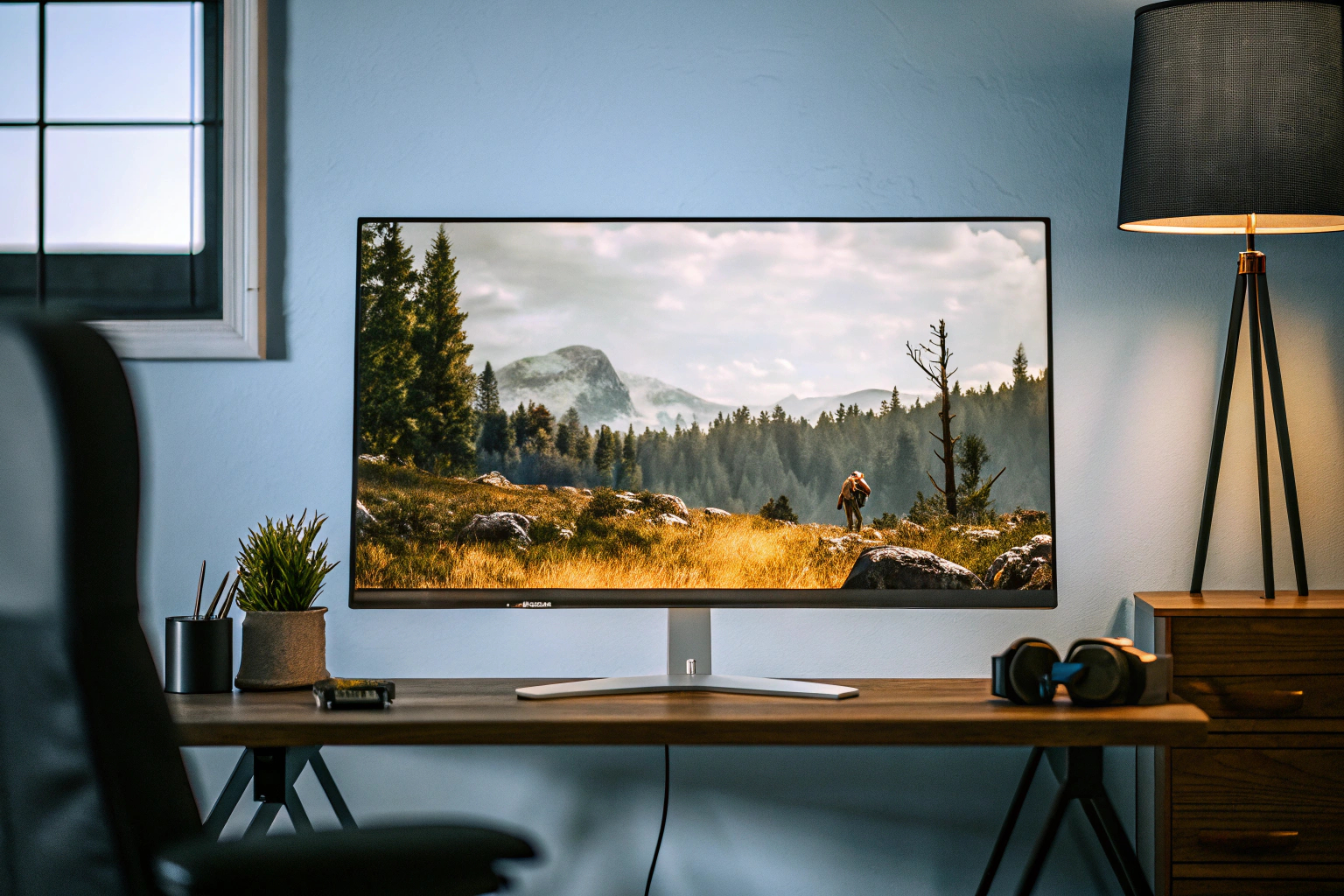 Spieler, die in einer digitalen Welt eintauchen, mit fesselnden Grafiken auf einem Bildschirm. Digitale Gaming-Welt