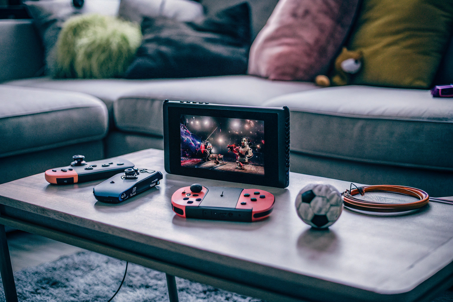 Spieler, die Nintendo Switch Sports spielen, während sie sich sportlich betätigen. Nintendo Switch Sports Gameplay