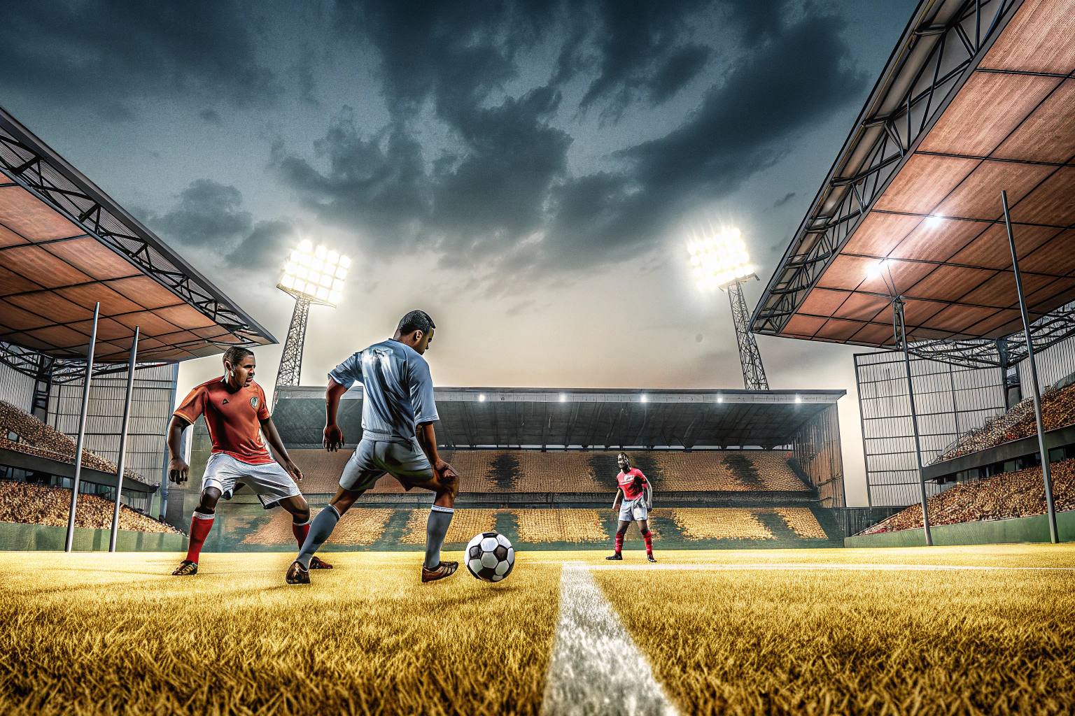 Spielszene aus EA SPORTS FC 25, die realistische Fußballbewegungen und Teamtaktiken zeigt. EA SPORTS FC 25 PS4 Spiel