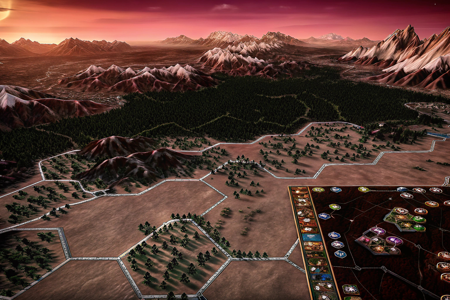 Spielszene von Civilization VI, in der der Spieler eine Zivilisation aufbaut. Civilization VI Spielszene