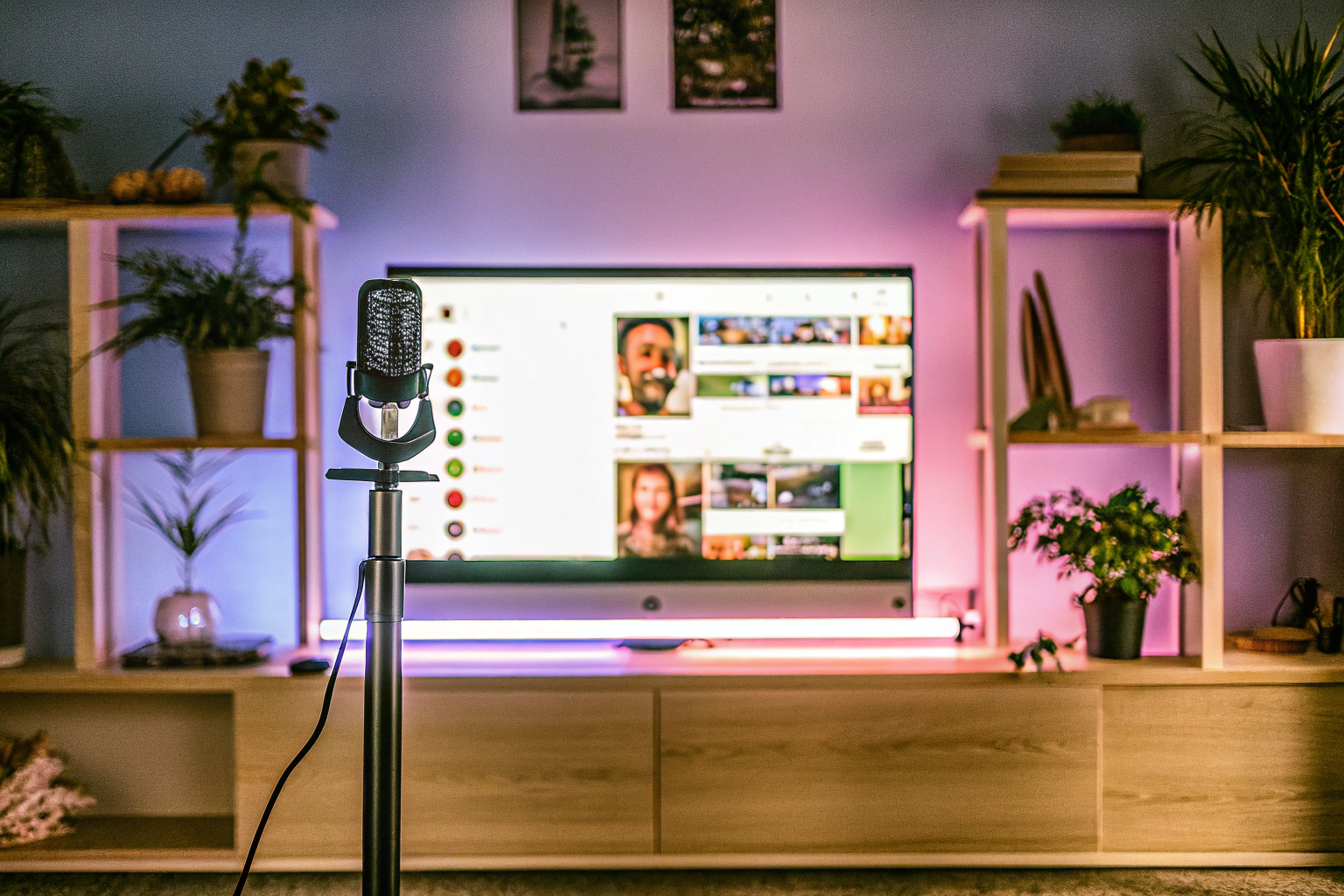 Streamer interagiert mit seiner Community im Chat. Community-Interaktion