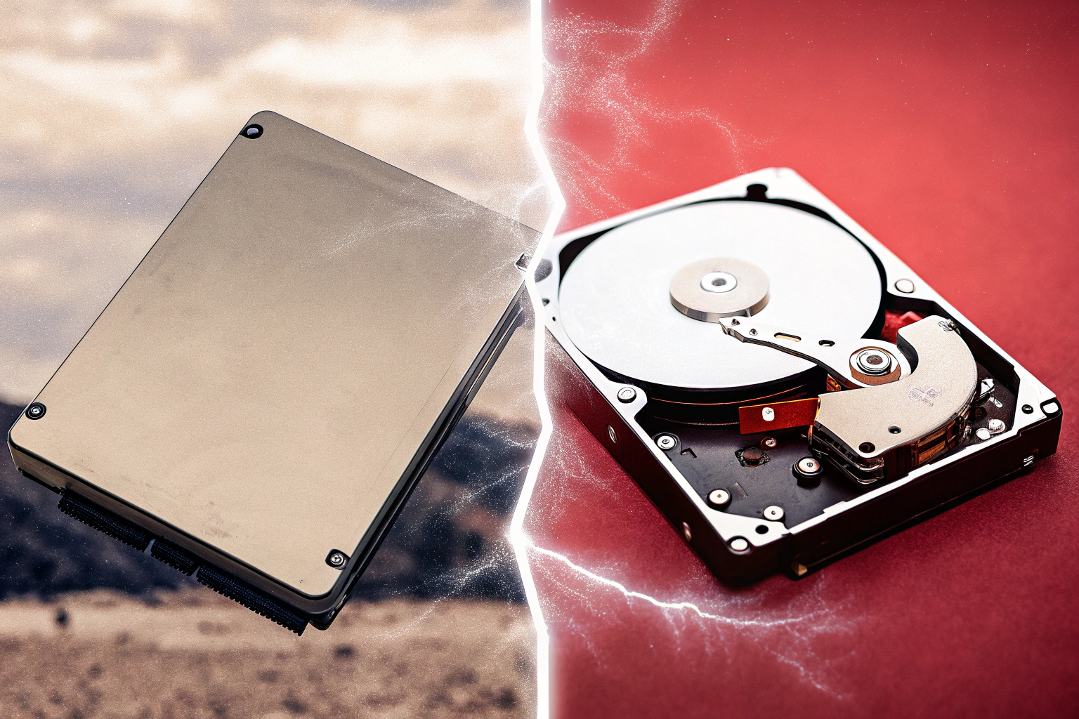Vergleich von SSD und HDD mit Fokus auf Geschwindigkeit und Zuverlässigkeit. SSD vs. HDD Vergleich