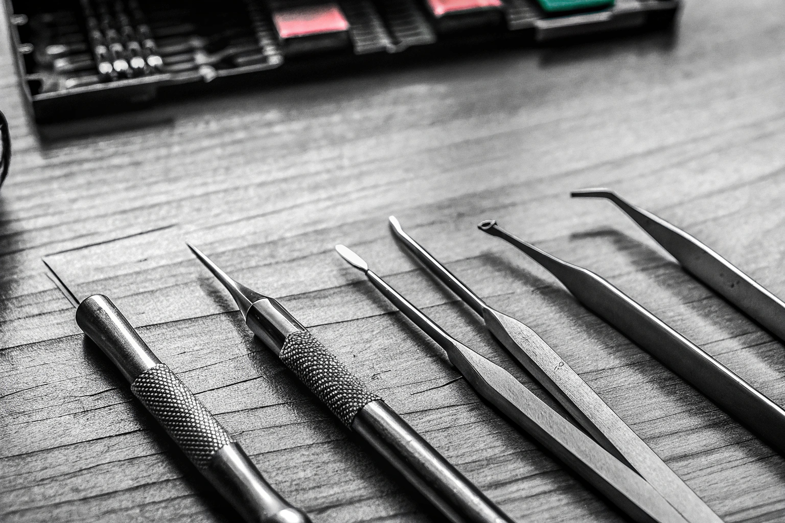 Verschiedene Extraktionswerkzeuge für Modding-Projekte, ideal für präzise Arbeiten. Molex-Extraktor-Kit