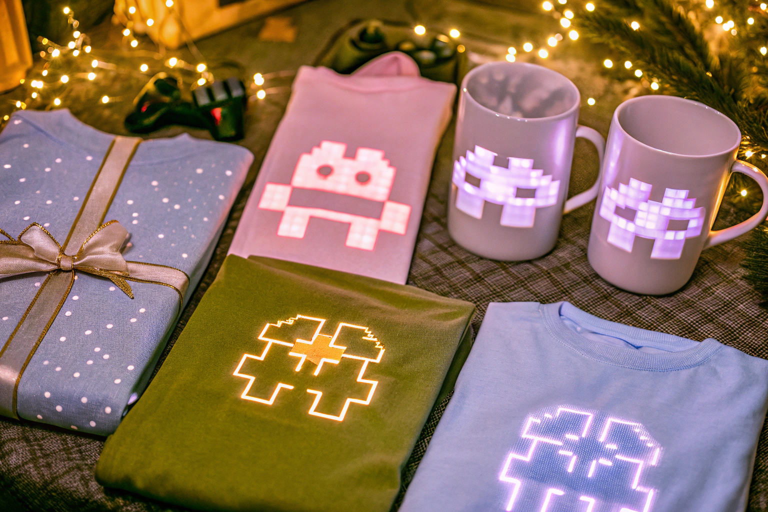 Geschenkverpackte Merchandise-Artikel