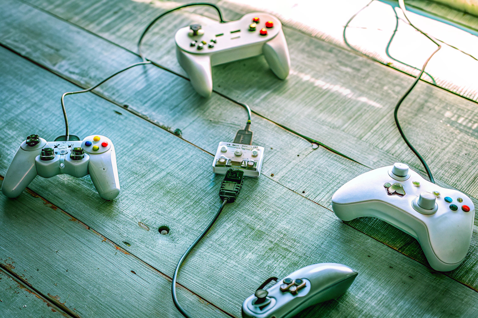 Verschiedene Retro-Gaming-Controller, die mit einem Raspberry Pi verwendet werden können. Retro-Gaming-Controller