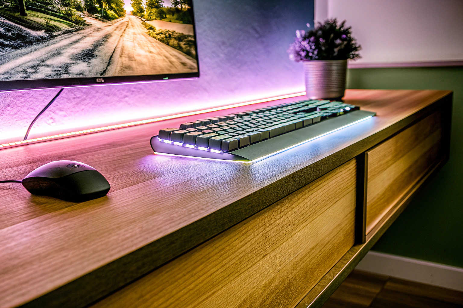 Stilvolles RGB Gaming-Setup