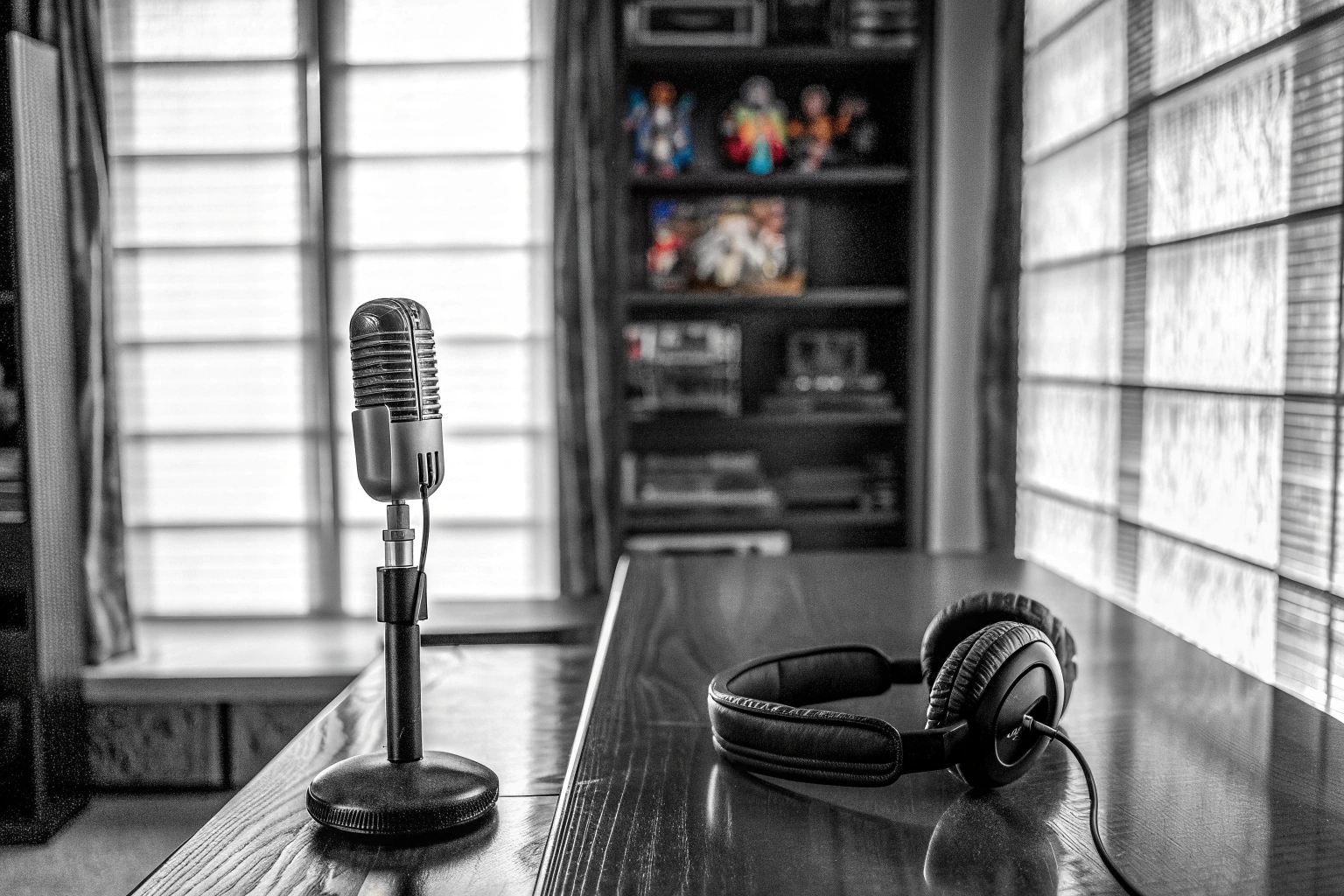Zwei Personen, die sich angeregt über ein Gaming-Thema unterhalten, während sie einen Podcast aufnehmen. Podcast-Aufnahme im Gespräch