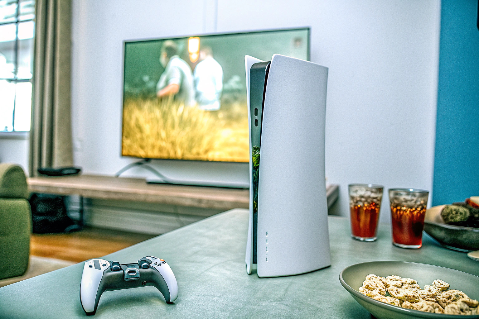 Zwei Spieler genießen ein intensives Koop-Erlebnis in Split Fiction auf der PS5. Split Fiction PS5 Koop-Abenteuer