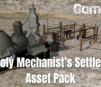 GameGuru MAX Low Poly Asset Pack - Mechanist's Settlement