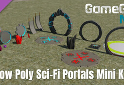 GameGuru MAX Low Poly Mini Kit - Sci-Fi Portals