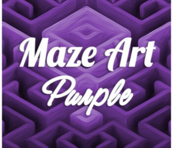 Maze Art: Purple