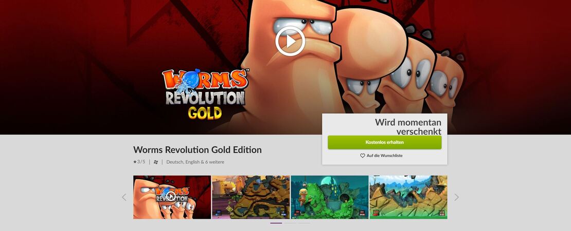 Worms Revolution Gold - Kostenlos spielen und behalten