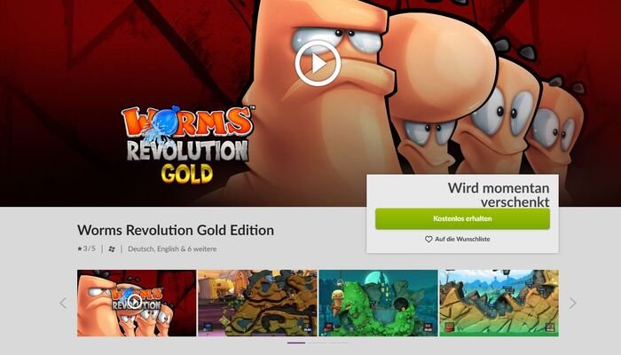Worms Revolution Gold: Free to play and keep