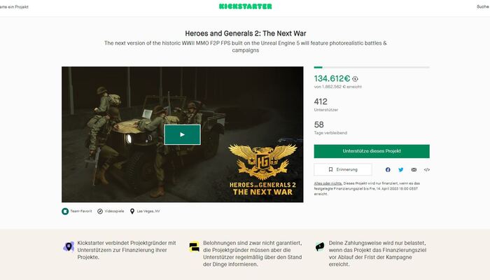 Heroes and Generals 2: WWII MMO krijgt update naar Unreal Engine 5