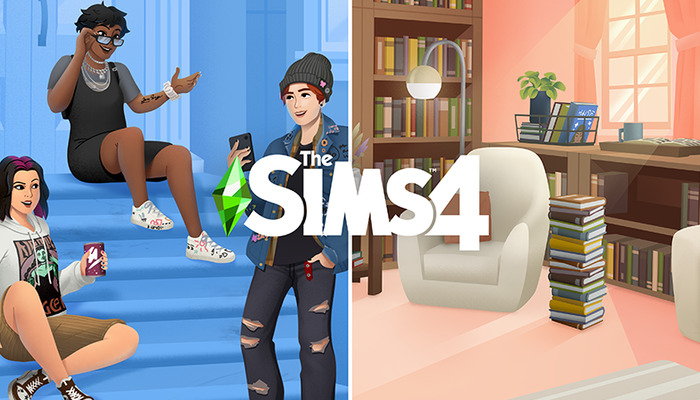 The Sims 4: New Sets Book Nook & Grunge Revival