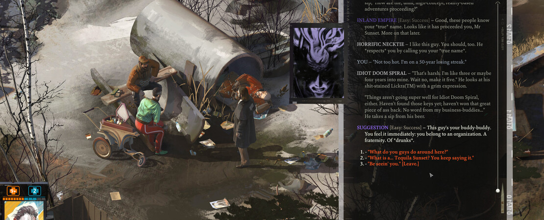 Disco Elysium - Neuer Kreativ-Modus: Collage Mode