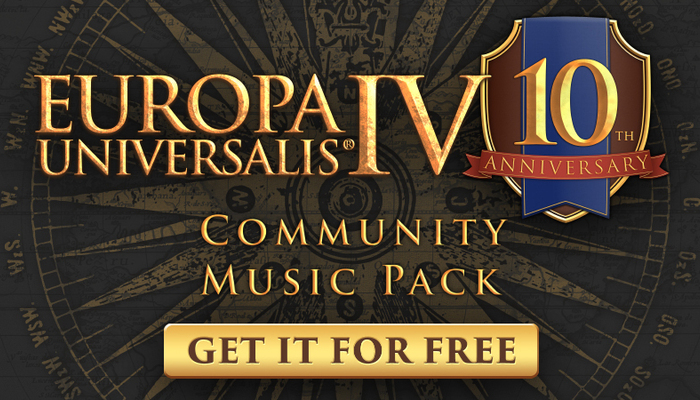 Europa Universalis IV: The Free 10th Anniversary Community Music Pack is Here!