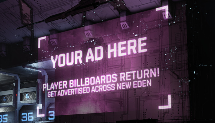 EVE Online: In-game advertising billboards & EDENCOM SKIN SALE