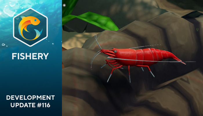 Shrimps arrive in FISHERY: Red Cherry Shrimps and more in new update