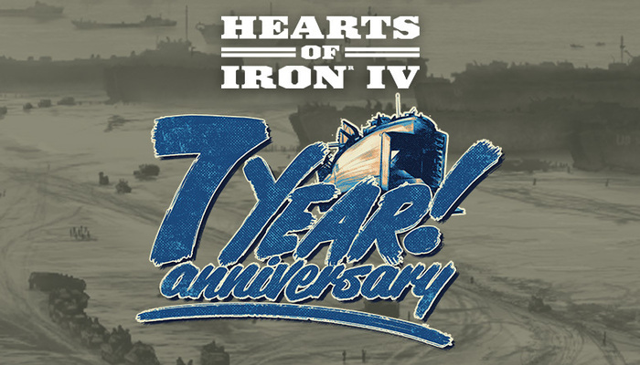 Hearts of Iron 4: The 7th anniversary is approaching
