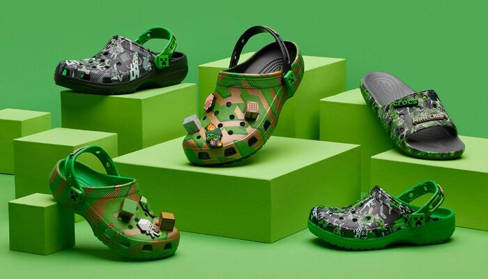 Minecraft-geïnspireerde Crocs-collectie: Een primeur voor beide bedrijven