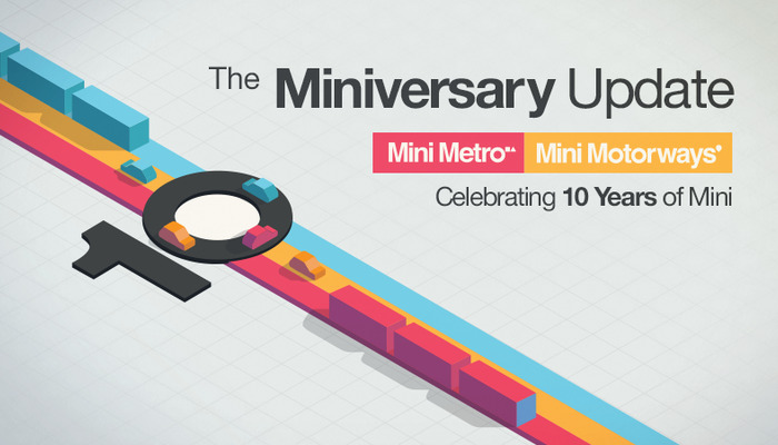 Mini Motorways: The Miniversary celebrations begin!