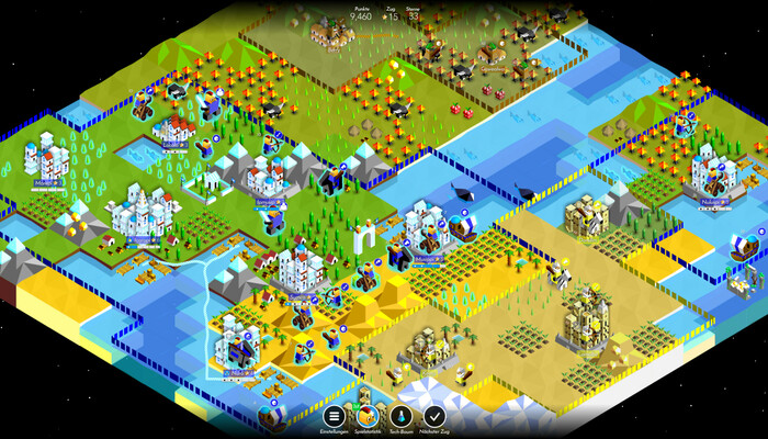 The Battle of Polytopia: turn-based strategy game in mysterious square world