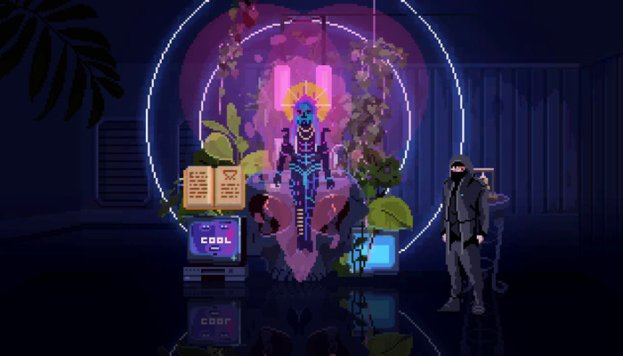VirtuaVerse: Dystopische Zukunftsvision im Retro-Design